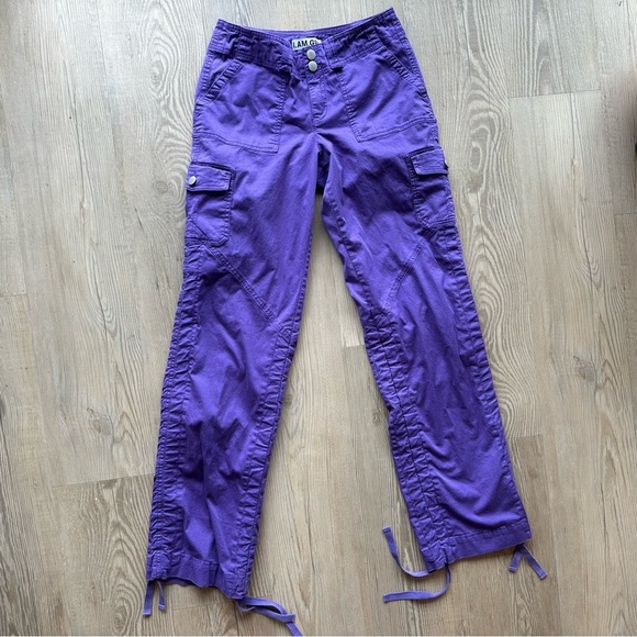 I.AM.GIA Women’s Deadstock Purple Ryder Cargo Pants / Trousers size XS - Picture 2 of 9